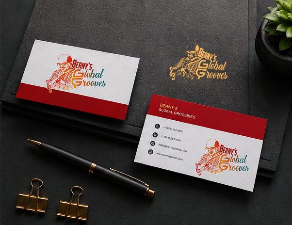Berny's Global Grooves Branding Merch Cards